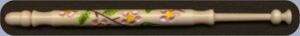 Acorn - Carved and Coloured Bobbins - Apple Blossom